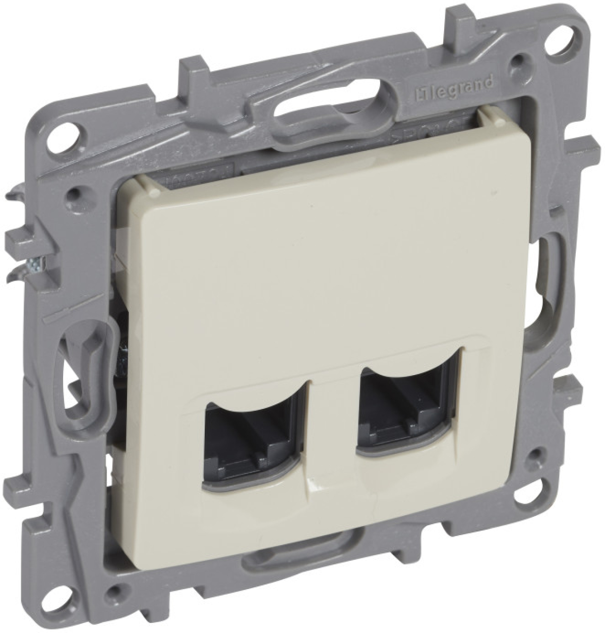 ДВОЙНА РОЗЕТКА 2xRJ45 UTP КАТЕГОРИЯ 6 NILOE LEGRAND - КРЕМна ниска цена с бърза доставка - BestPC.BG