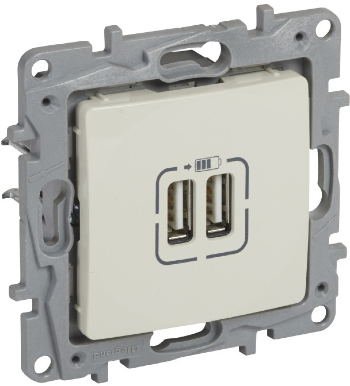 ДВОЙНА USB РОЗЕТКА 2400МА NILOE LEGRAND - КРЕМна ниска цена с бърза доставка - BestPC.BG