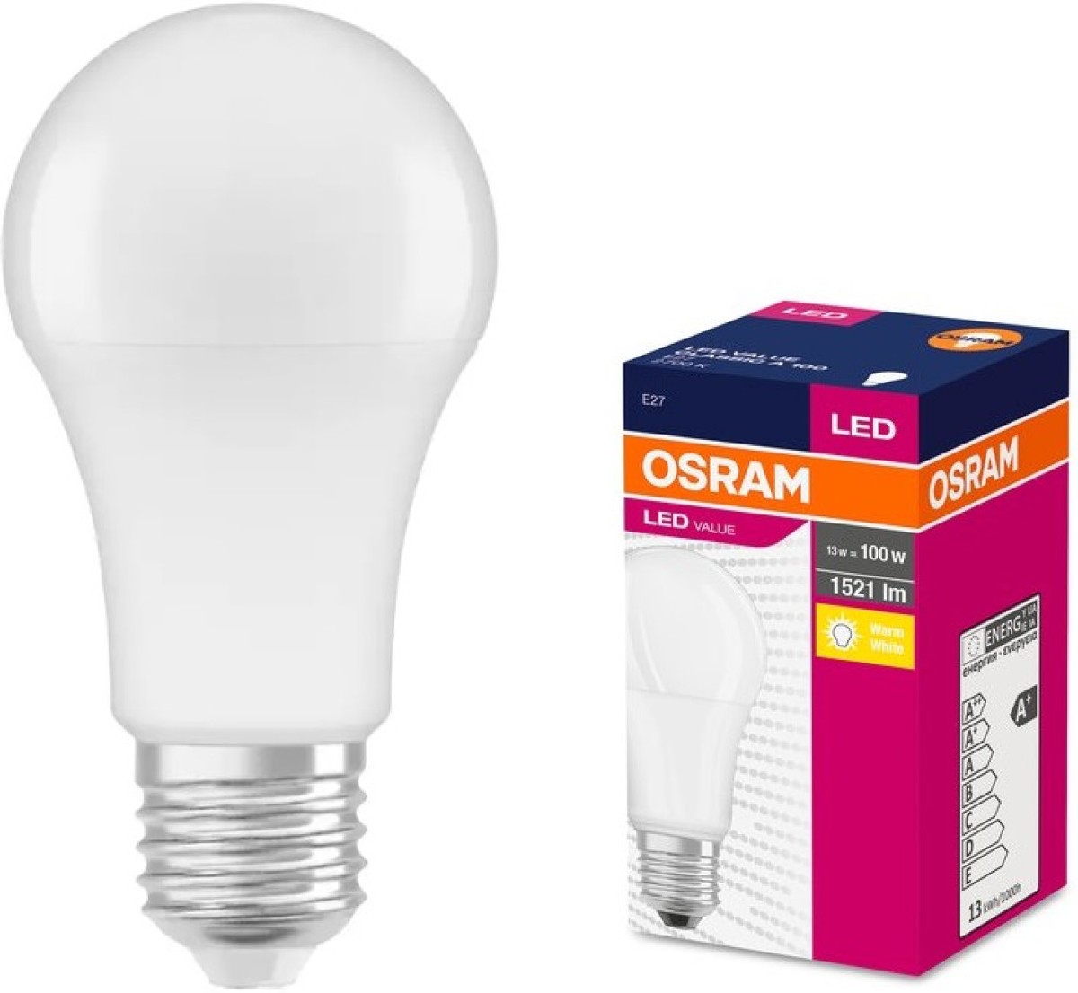 LED Крушка VALUE CLA100 1521lm/827 E27 LEDVANCEна ниска цена с бърза доставка - BestPC.BG