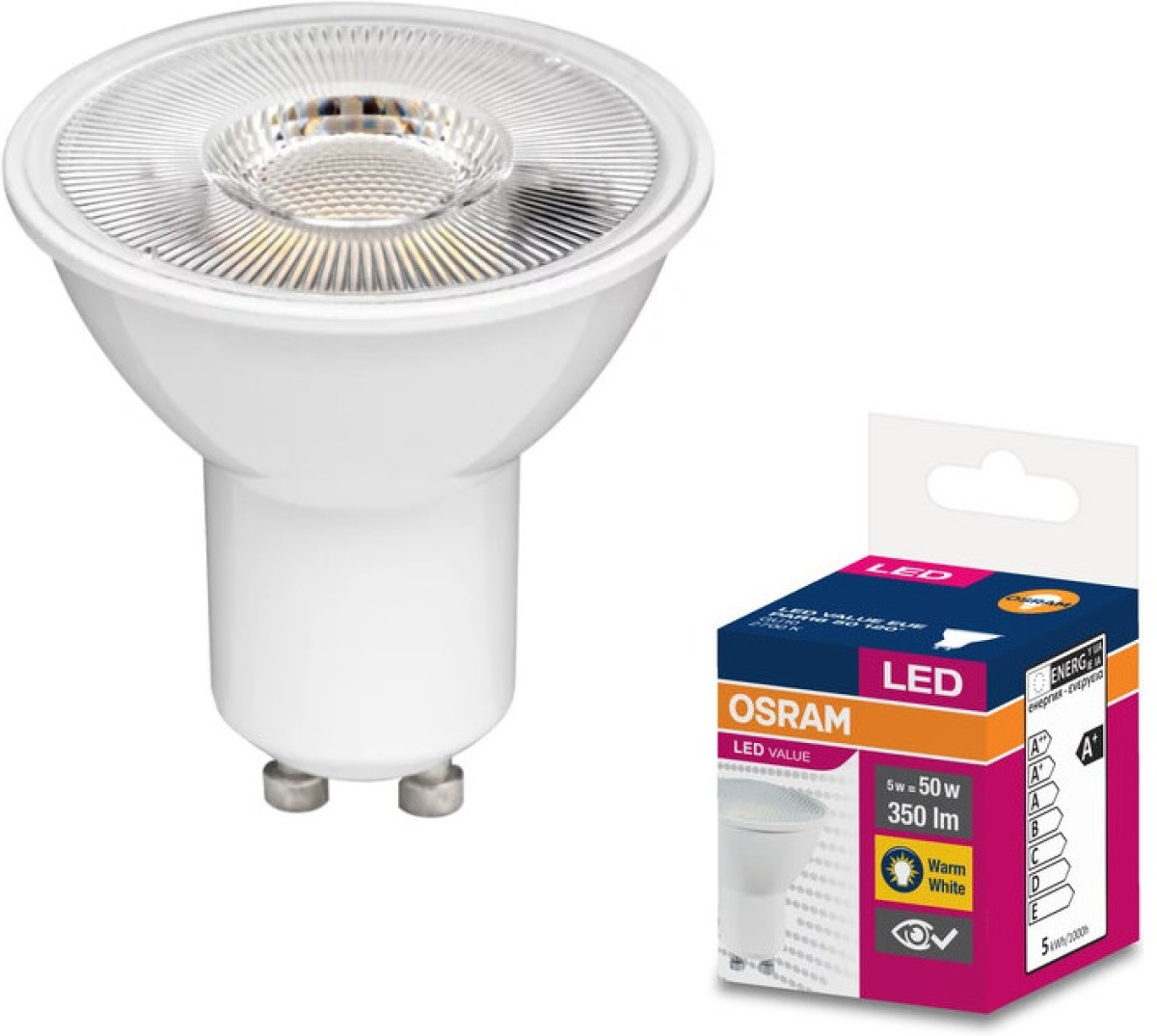 LED Крушка VALUE PLAST PAR16 50 120° 5W/827 GU10 LEDVANCEна ниска цена с бърза доставка - BestPC.BG