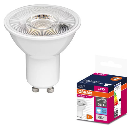LED Крушка VALUE PLAST PAR16 50 36° 5W/840 GU10 LEDVANCEна ниска цена с бърза доставка - BestPC.BG