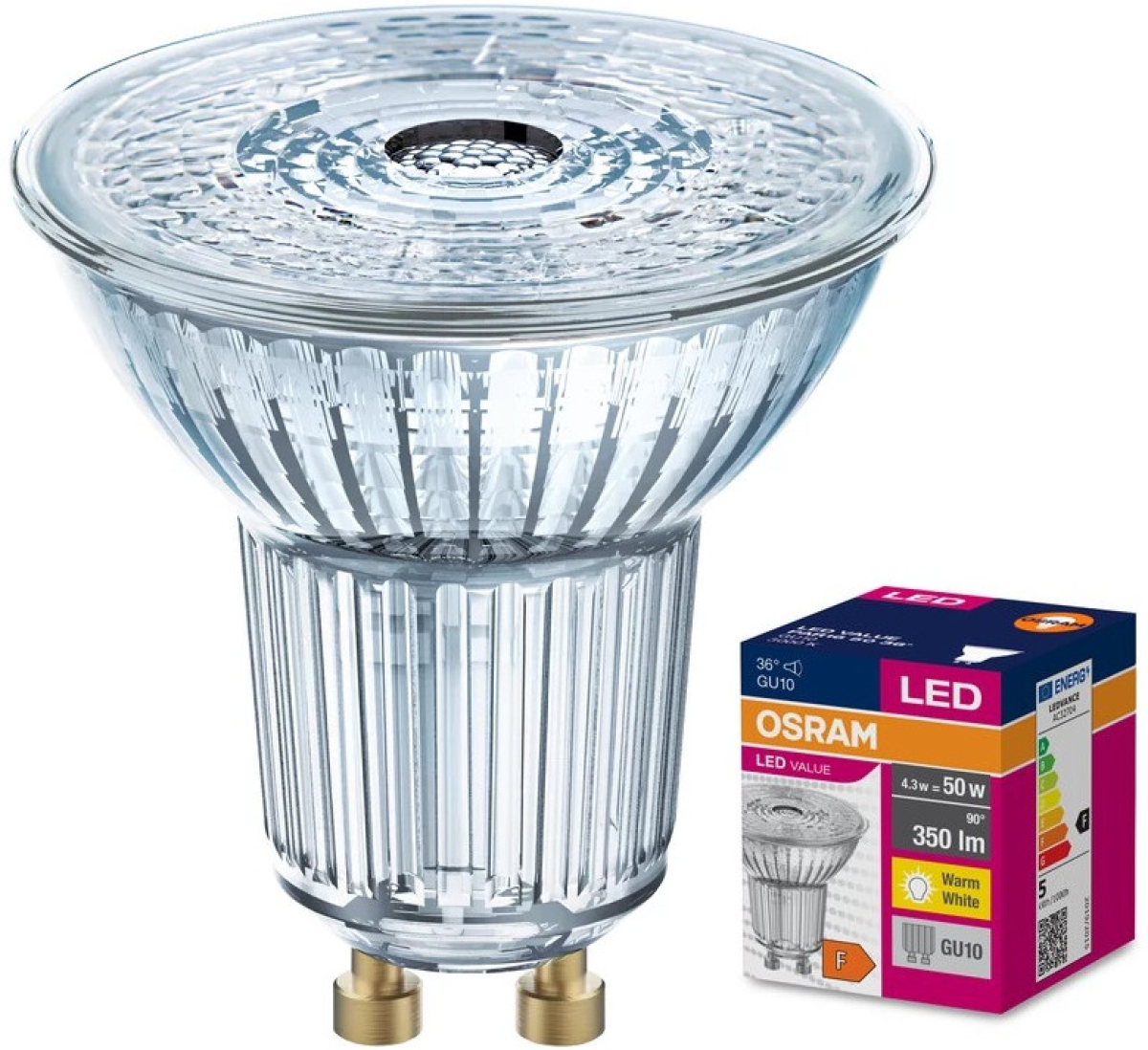 LED Луничка LED VALUE PAR165036 3,6W/830 GU10 LEDVANCEна ниска цена с бърза доставка - BestPC.BG