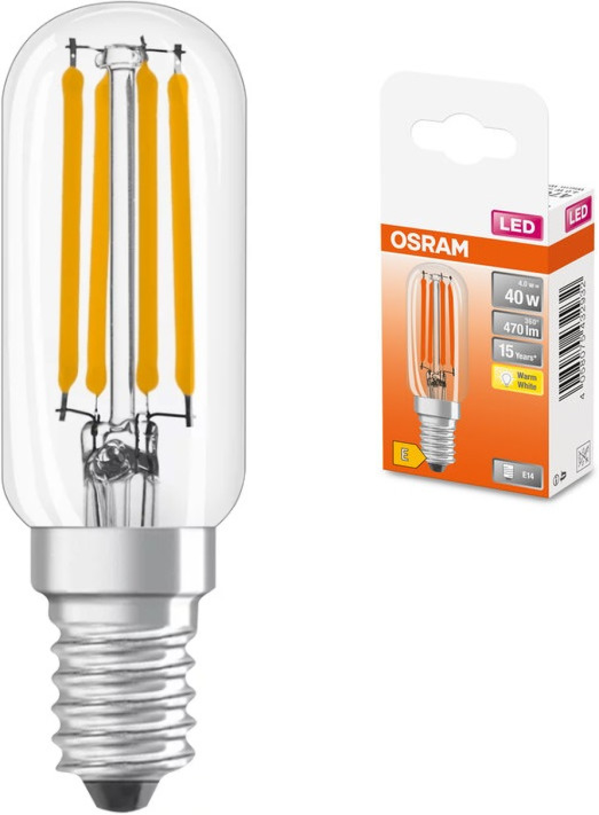 LED Крушка ЗА АБСОРБАТОР T26 FIL 40/ 470lm 2700K Е14 LEDVANCEна ниска цена с бърза доставка - BestPC.BG