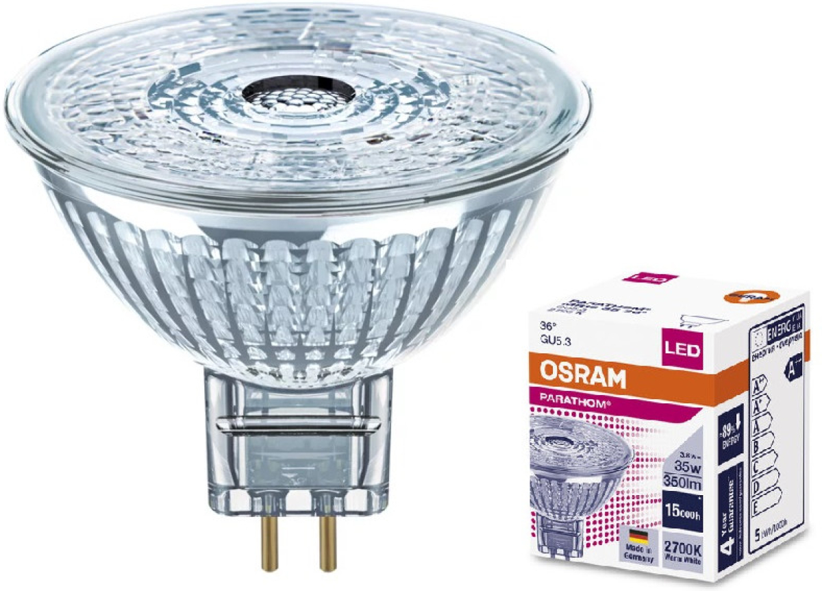 LED Луничка PARATHOM MR16 35 36° 3,8W/827 GU5.3 LEDVANCEна ниска цена с бърза доставка - BestPC.BG