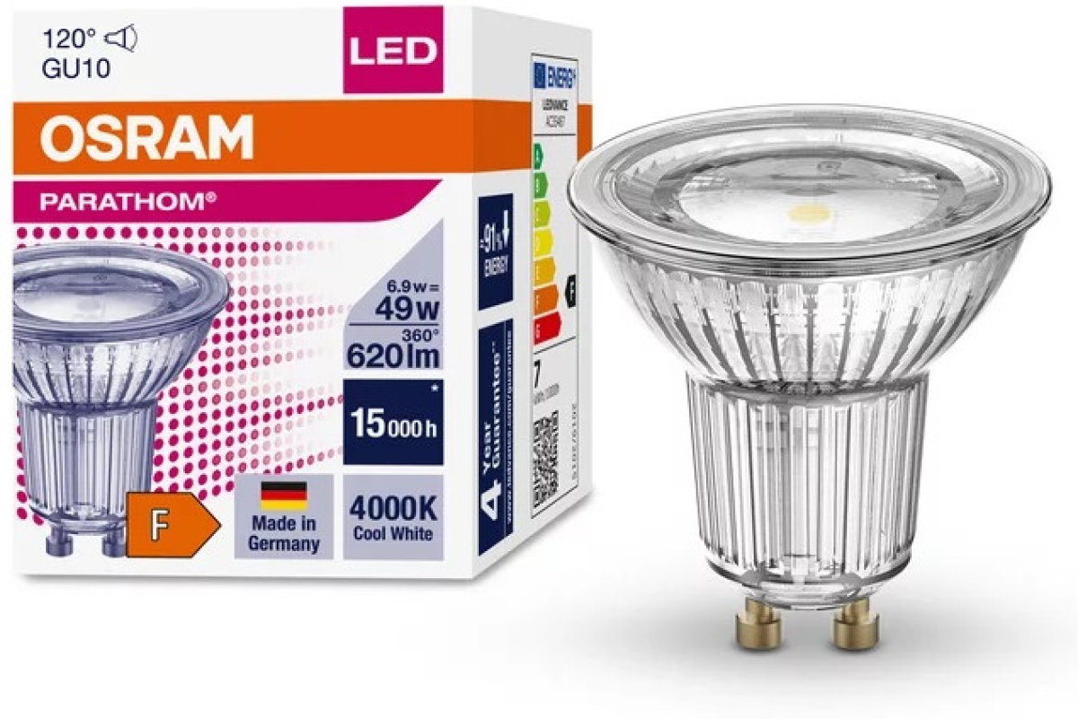 LED Крушка LED ЛАМПА PARATHOM PAR16 80 120° 6,9W/840 GU10 LEDVANCEна ниска цена с бърза доставка - BestPC.BG