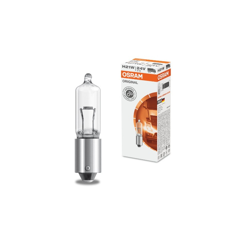 Продукт Автомобилна лампа Osram H21W 24V, BAY9sна ниска цена с бърза доставка - BestPC.BG
