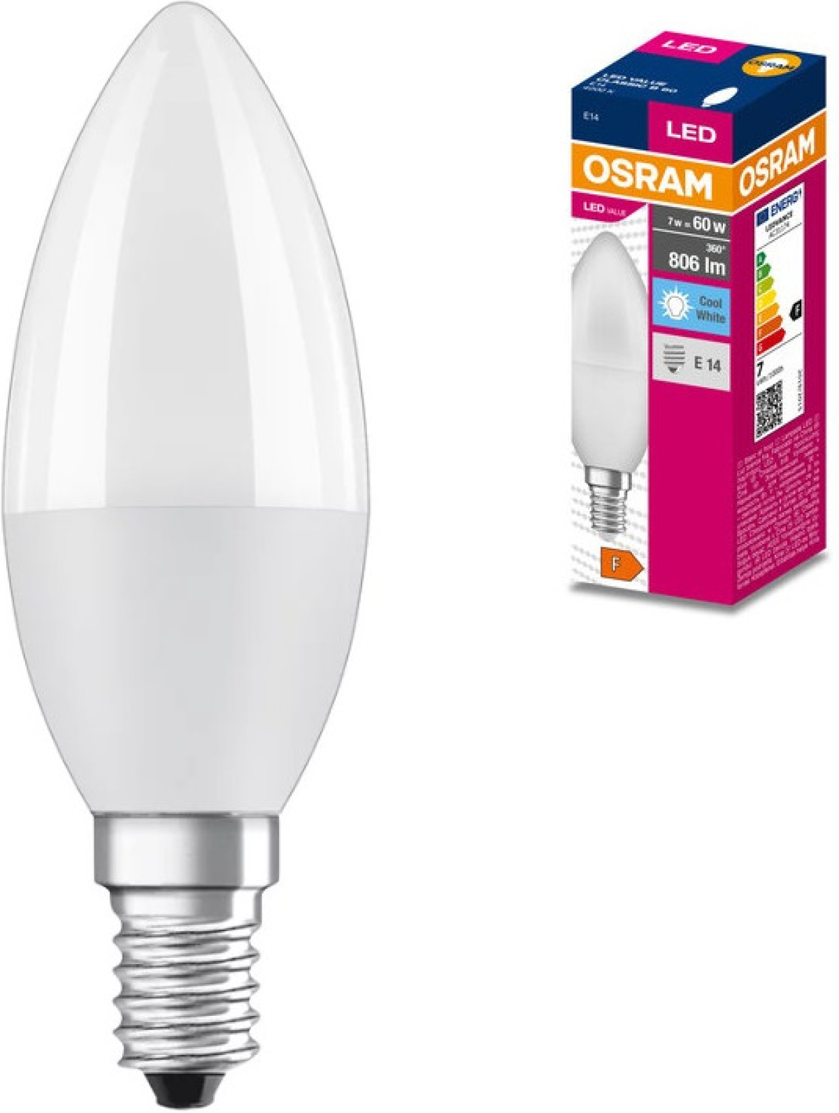 LED Крушка CLB60 806lm/840 E14 VALUE LEDVANCEна ниска цена с бърза доставка - BestPC.BG