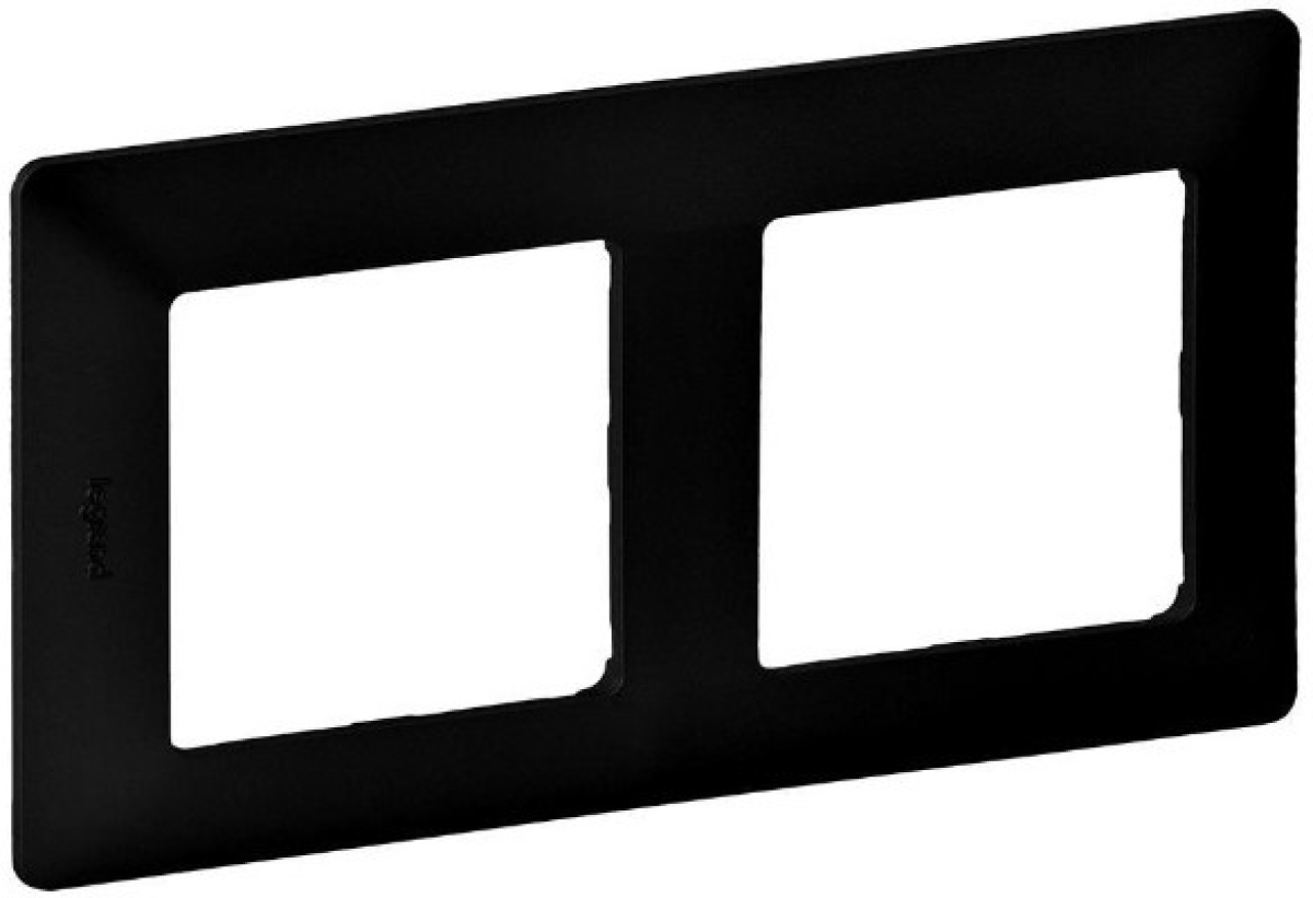 Продукт Двойна рамка Legrand Valena Life, черен матна ниска цена с бърза доставка - BestPC.BG