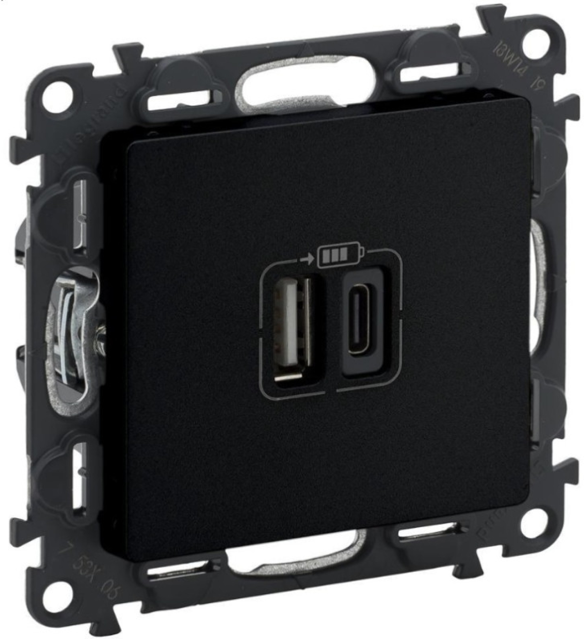 РОЗЕТКА 2хUSB А+С 5V 3A 15W LGR 756306 VALENA LIFE LEGRAND - ЧЕРЕНна ниска цена с бърза доставка - BestPC.BG