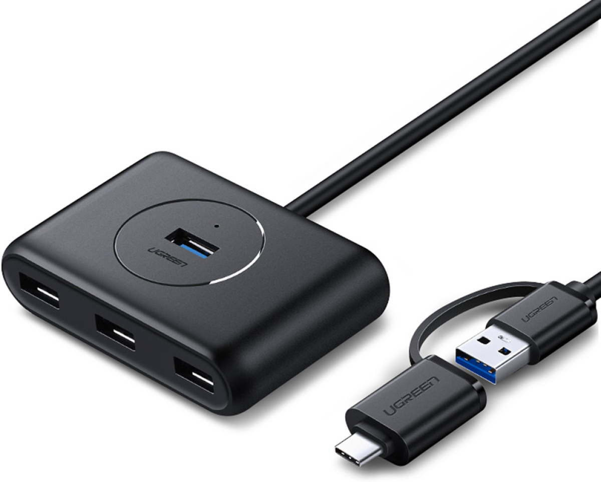 ХЪБ 4xUSB3.0 A, OTG, USB A /USB-C CR113 UGREENна ниска цена с бърза доставка - BestPC.BG