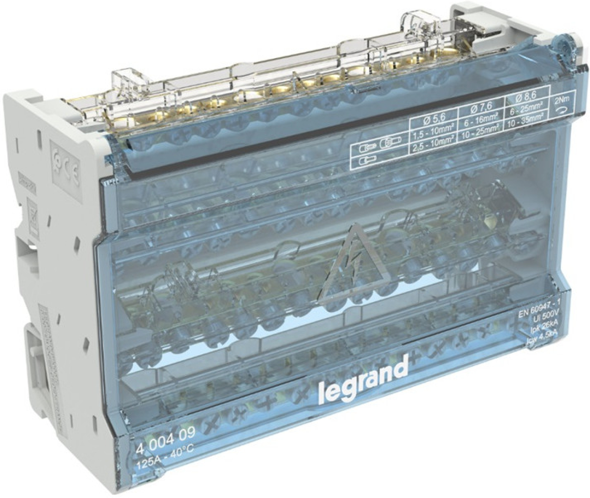 ОСЕММОДУЛНО РАЗПРЕДЕЛИТЕЛНО ТАБЛО С РАЗПРЕДЕЛИТЕЛНИ ШИНИ 125А 4Р LGR 400409  LEGRANDна ниска цена с бърза доставка - BestPC.BG