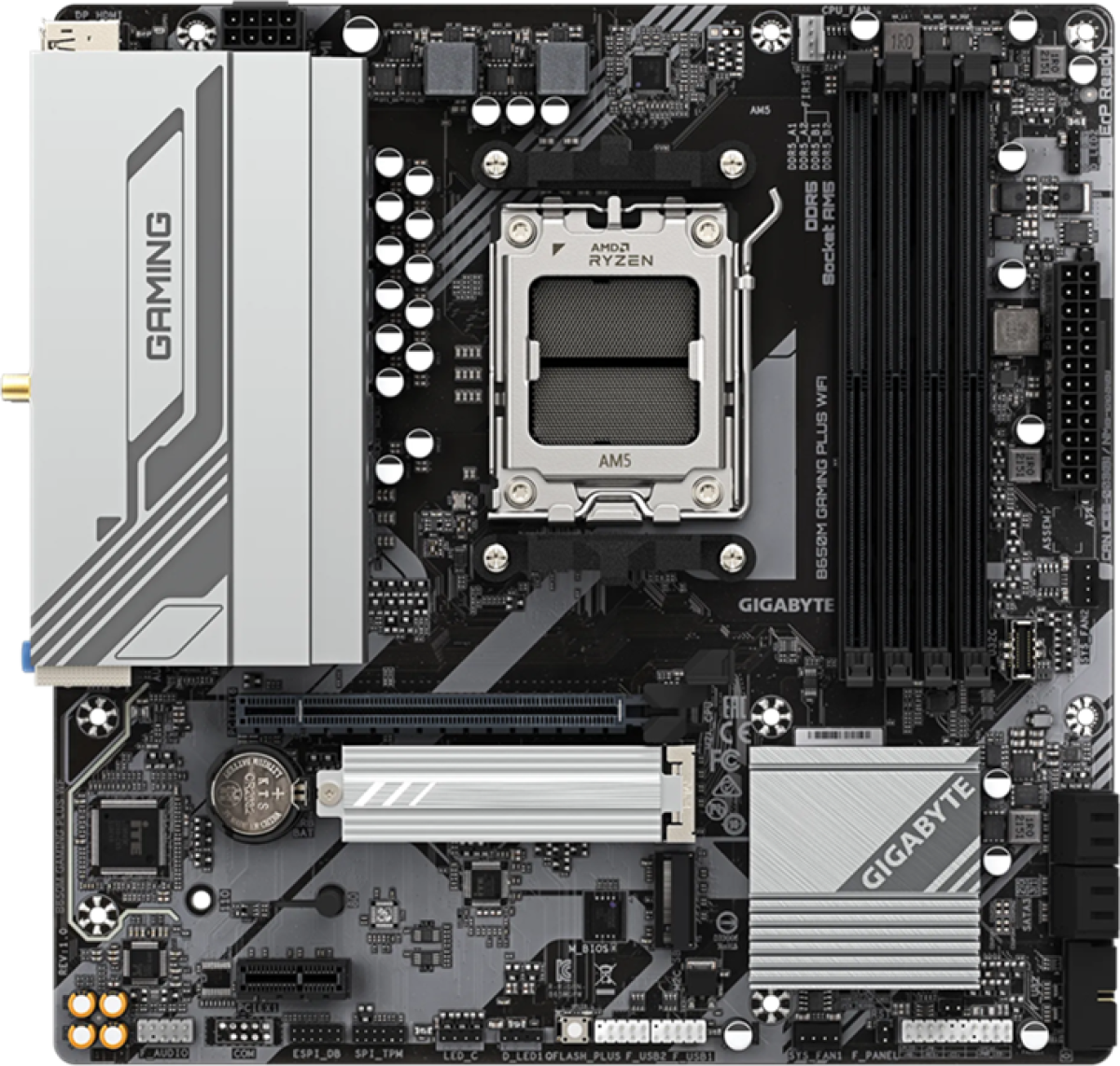 Дънна платка Gigabyte B650M GAMING PLUS WF -AM5на ниска цена с бърза доставка - BestPC.BG