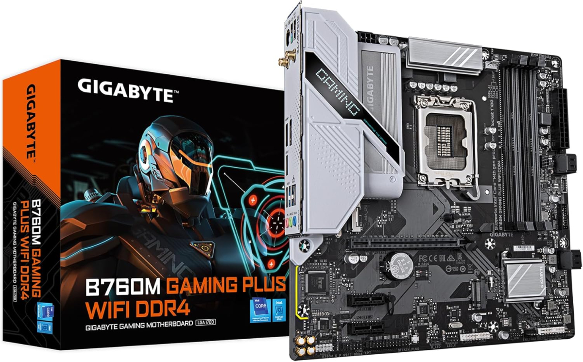 Дънна платка Gigabyte B760M GAMING PLUS WIFI DDR4на ниска цена с бърза доставка - BestPC.BG