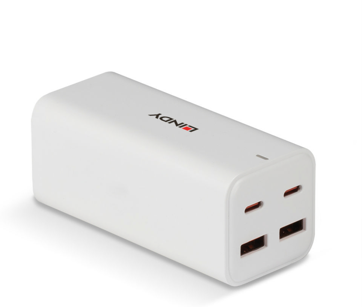 Кабел/адаптер LINDY LNY-73441 :: USB Type A & C GaN зарядно, 4 порта, 100Wна ниска цена с бърза доставка - BestPC.BG