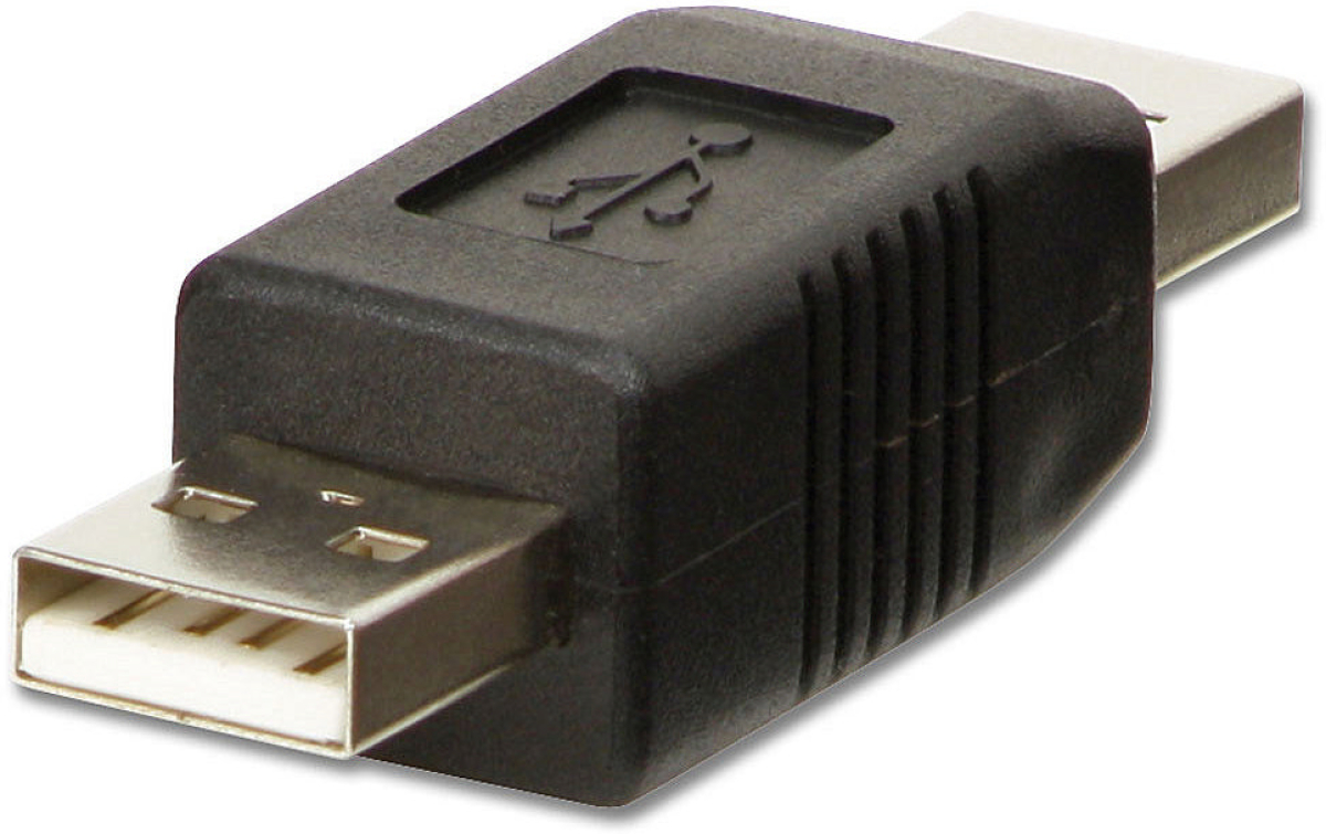 Кабел/адаптер LINDY LNY-71229 :: USB 2.0 преходник, Type A към A, M-Mна ниска цена с бърза доставка - BestPC.BG