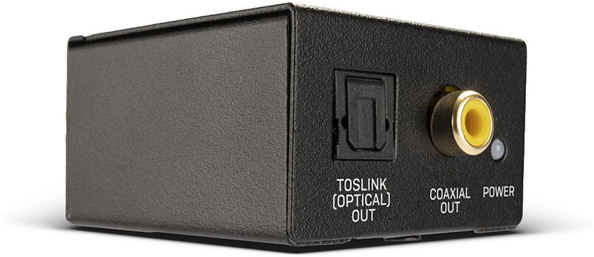 LINDY LNY-70309 :: Конвертор на звук, аналогов към цифров, RCA към TosLink (Optical) & Coaxialна ниска цена с бърза доставка - BestPC.BG