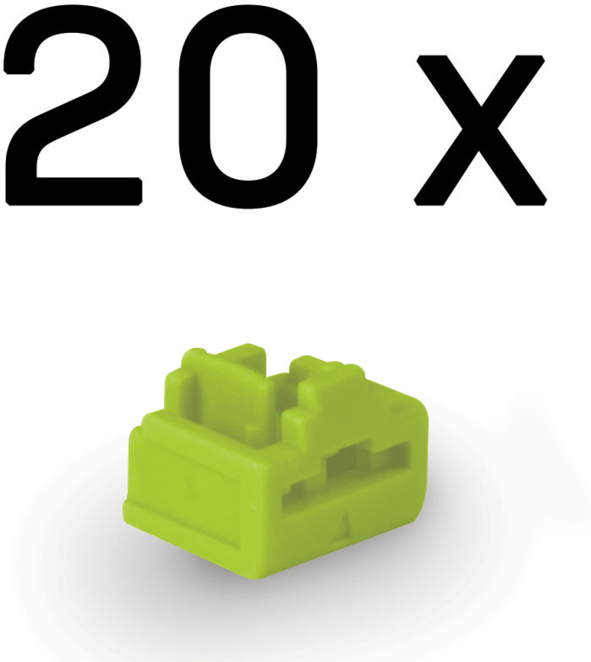 LINDY LNY-47895 :: RJ-45 порт блокер, 20 блокера, зеленина ниска цена с бърза доставка - BestPC.BG