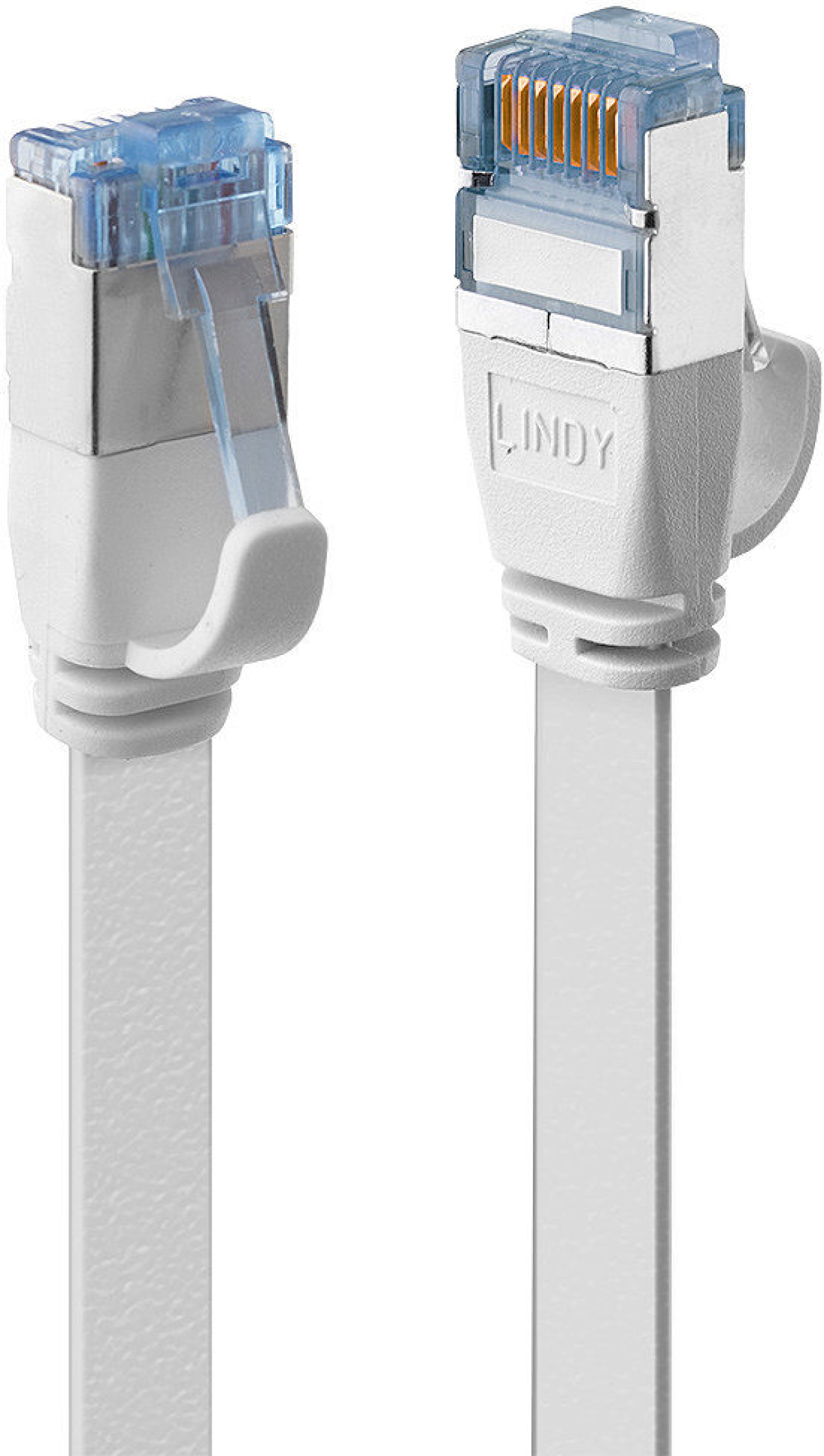 LINDY LNY-47542 :: FTP мрежов кабел, плосък, Cat. 6A, бял, 2.0 мна ниска цена с бърза доставка - BestPC.BG