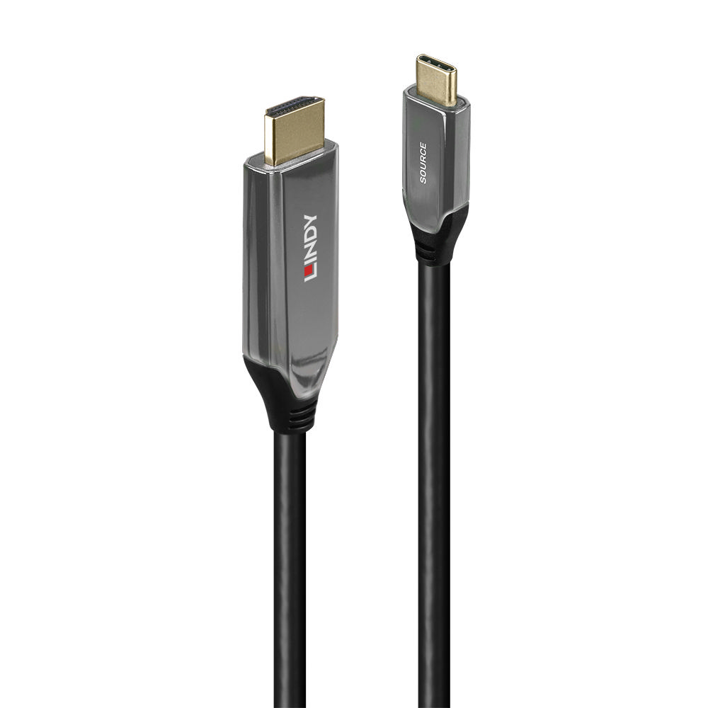 LINDY LNY-43369 :: USB Type C към HDMI® 8K60 адаптерен кабел, M-M, черен, 3.0 мна ниска цена с бърза доставка - BestPC.BG
