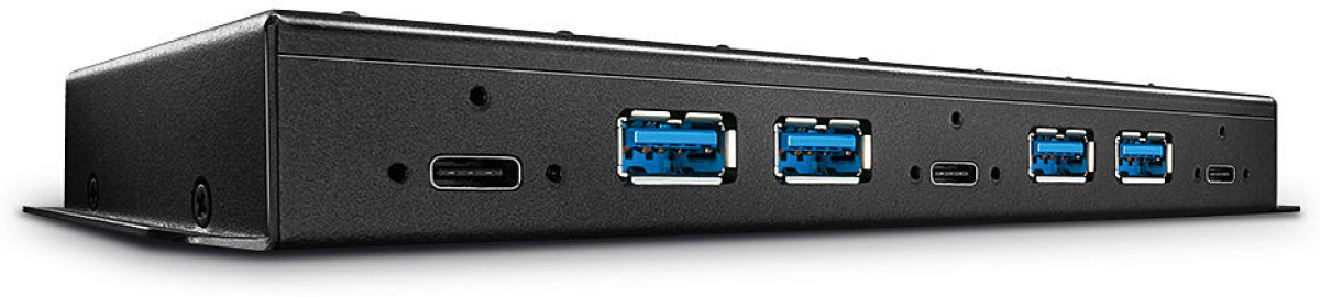 LINDY LNY-43275 :: 7-портов USB 3.2 Gen 2 хъб, металенна ниска цена с бърза доставка - BestPC.BG