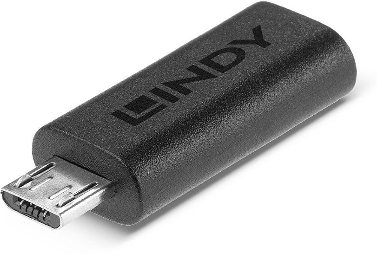LINDY LNY-41903 :: USB 2.0 Type Micro-B към C адаптерна ниска цена с бърза доставка - BestPC.BG