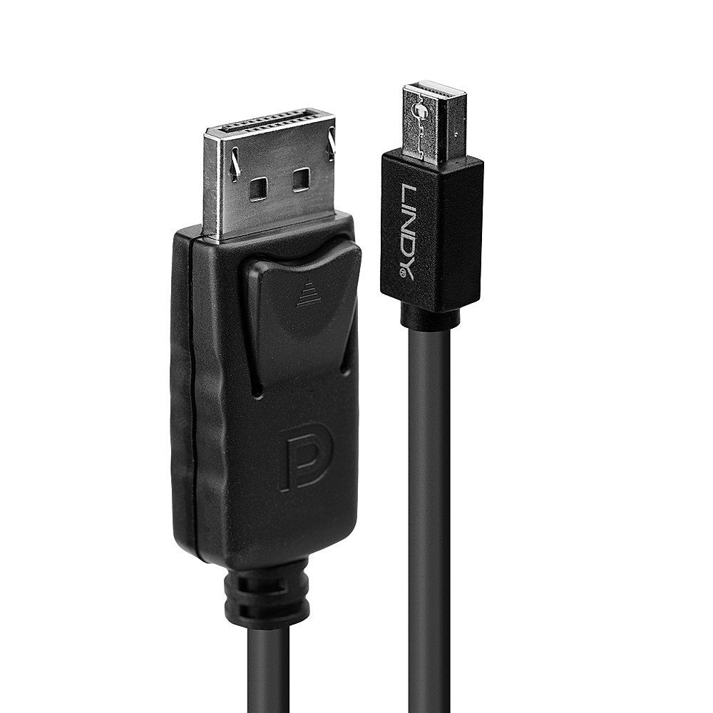 LINDY LNY-41647 :: Mini DisplayPort към DisplayPort кабел, М-М, черен, 3.0 мна ниска цена с бърза доставка - BestPC.BG