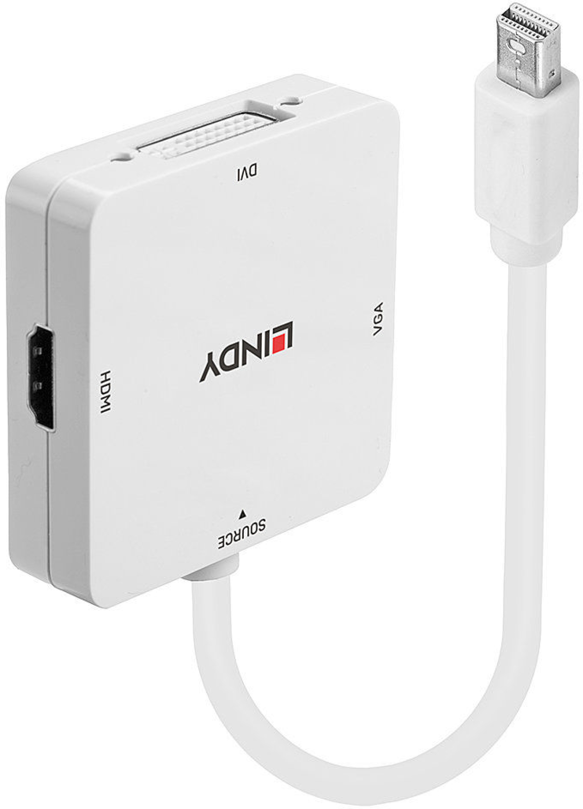 Mini DisplayPort 1.2 към HDMI, VGA & DVI-D активен конвертор Lindyна ниска цена с бърза доставка - BestPC.BG