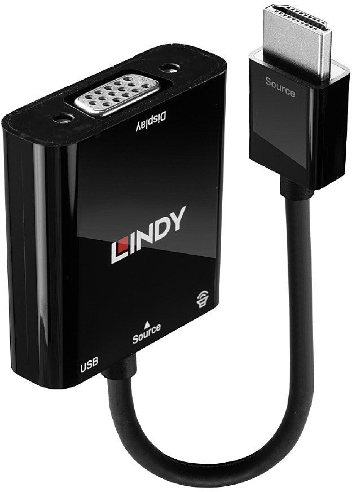 Кабел/адаптер LINDY LNY-38285 :: HDMI към VGA and Audio конверторна ниска цена с бърза доставка - BestPC.BG
