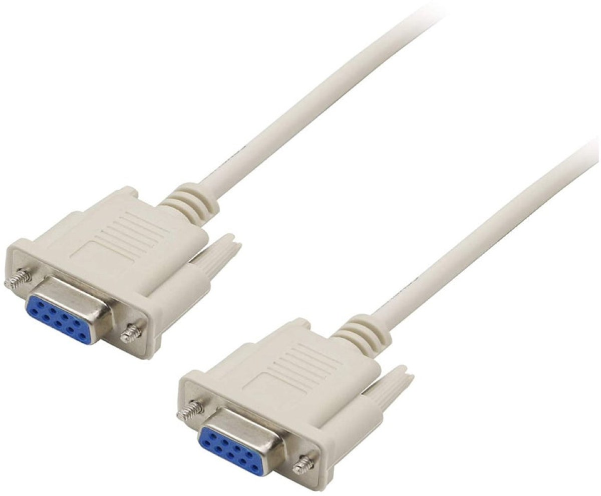 LINDY LNY-31577 :: Сериен Null Modem кабел, RS-232, DB9 F-F, бял, 3.0 мна ниска цена с бърза доставка - BestPC.BG