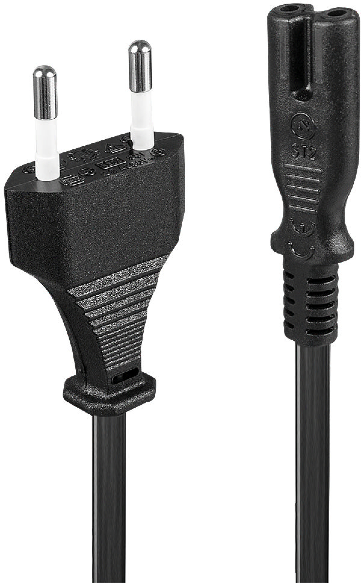 LINDY LNY-30421 :: Захранващ кабел, Euro към C7, 2.0 мна ниска цена с бърза доставка - BestPC.BG