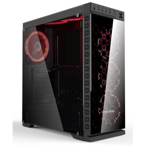 Кутия VLINE G08 , 2x3.5" HDD, 2x2.5"SSD, USB 3.0x1, USB 2.0x2, Slots 7 , no PSU, 120mm, , Blackна ниска цена с бърза доставка - BestPC.BG