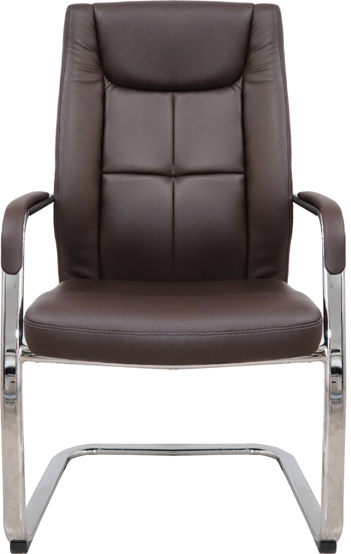 Посетителски стол RFG BOGART M, екокожа, до 150 kg, кафявна ниска цена с бърза доставка - BestPC.BG