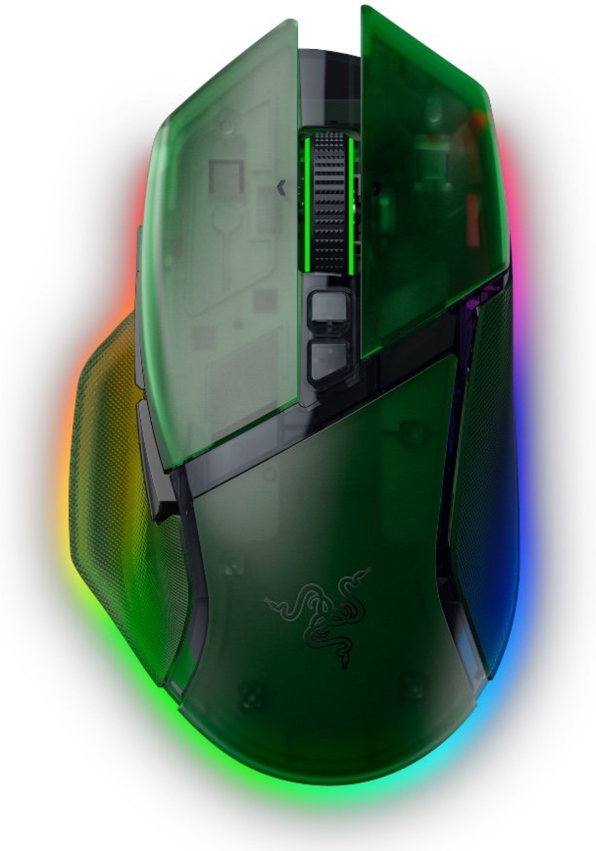 Мишка Razer Basilisk V3 Pro 35K Phantom Green Edition, Gaming mouse, Ergonomic Wireless Gaming Mouseна ниска цена с бърза доставка - BestPC.BG