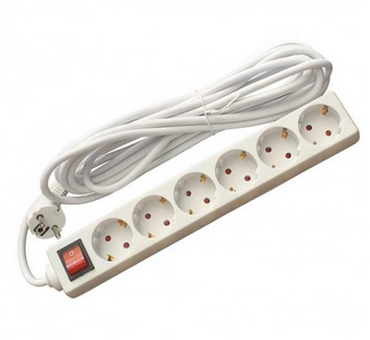 Контакт Разклонител C1-H6T с ключ 6 гнезда 1.5м 220V 16Aна ниска цена с бърза доставка - BestPC.BG