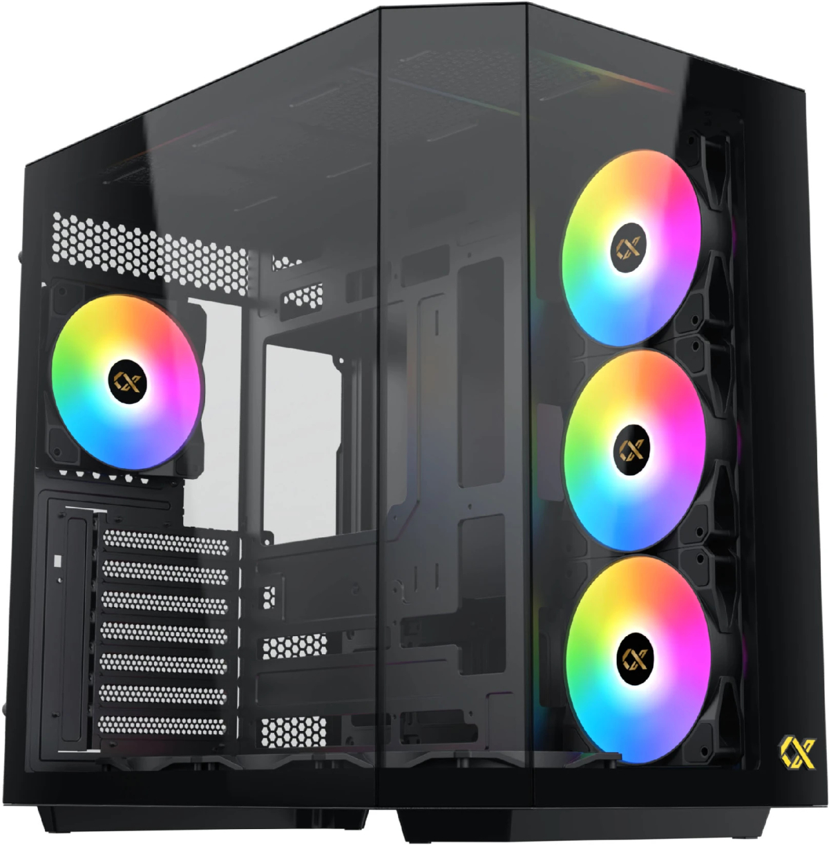 Xigmatek кутия Case EATX - Cubi II - 7 ARGB Fansна ниска цена с бърза доставка - BestPC.BG