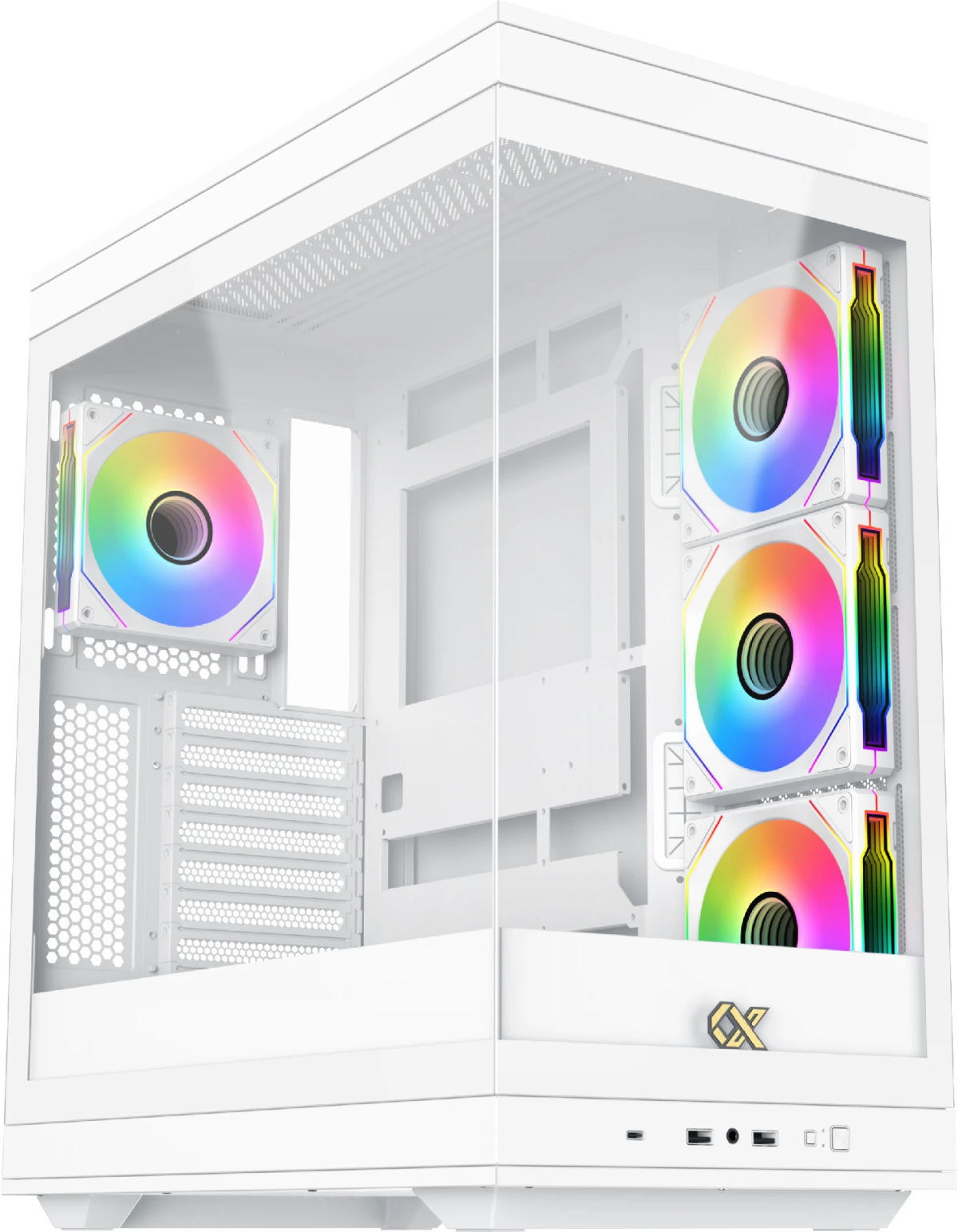 Xigmatek кутия Case EATX - Meta Arctic - 4 x 120 mm ARGB fansна ниска цена с бърза доставка - BestPC.BG