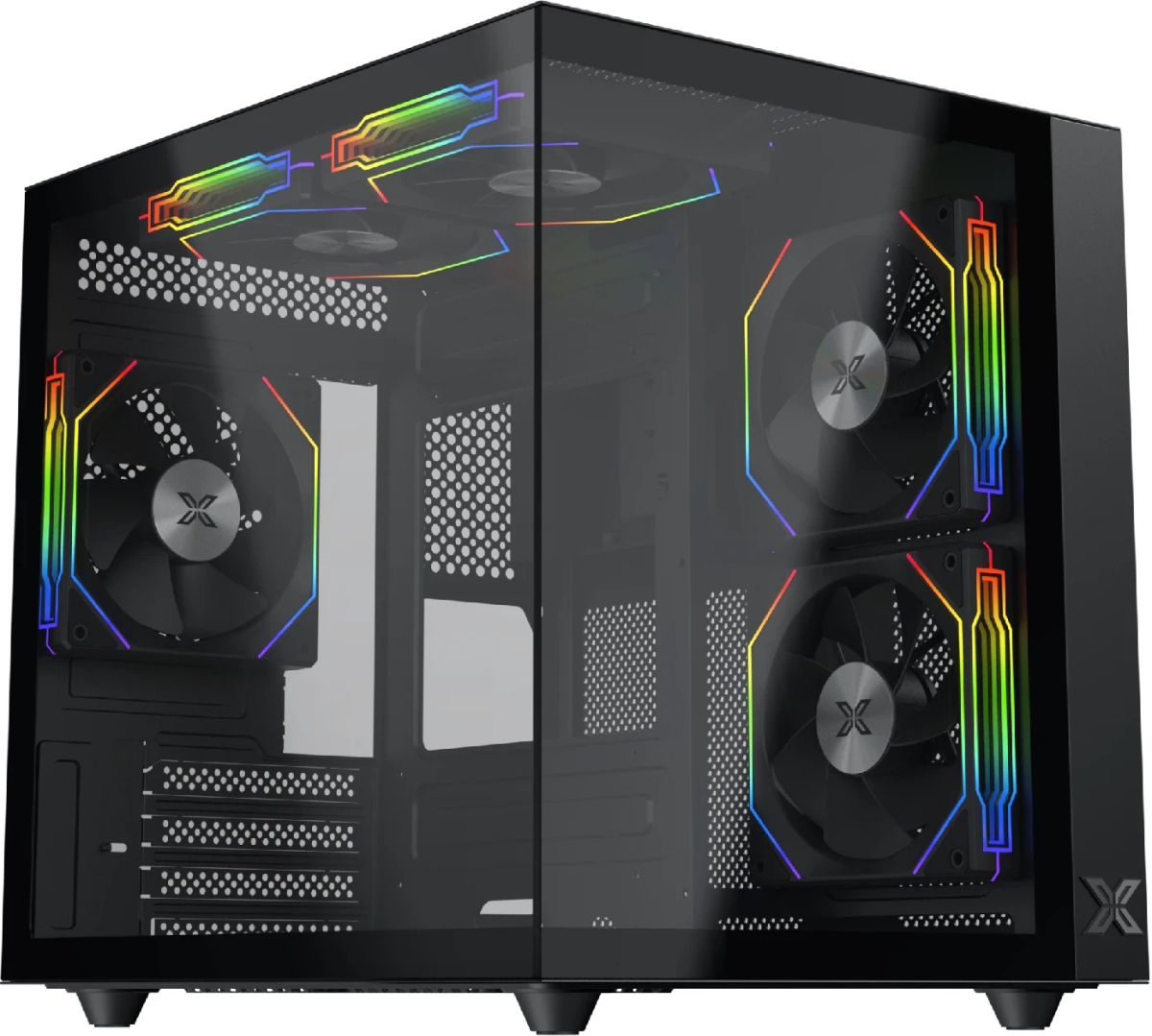 Xigmatek кутия Case mATX - Aqua M Lite - 5 ARGB Fansна ниска цена с бърза доставка - BestPC.BG