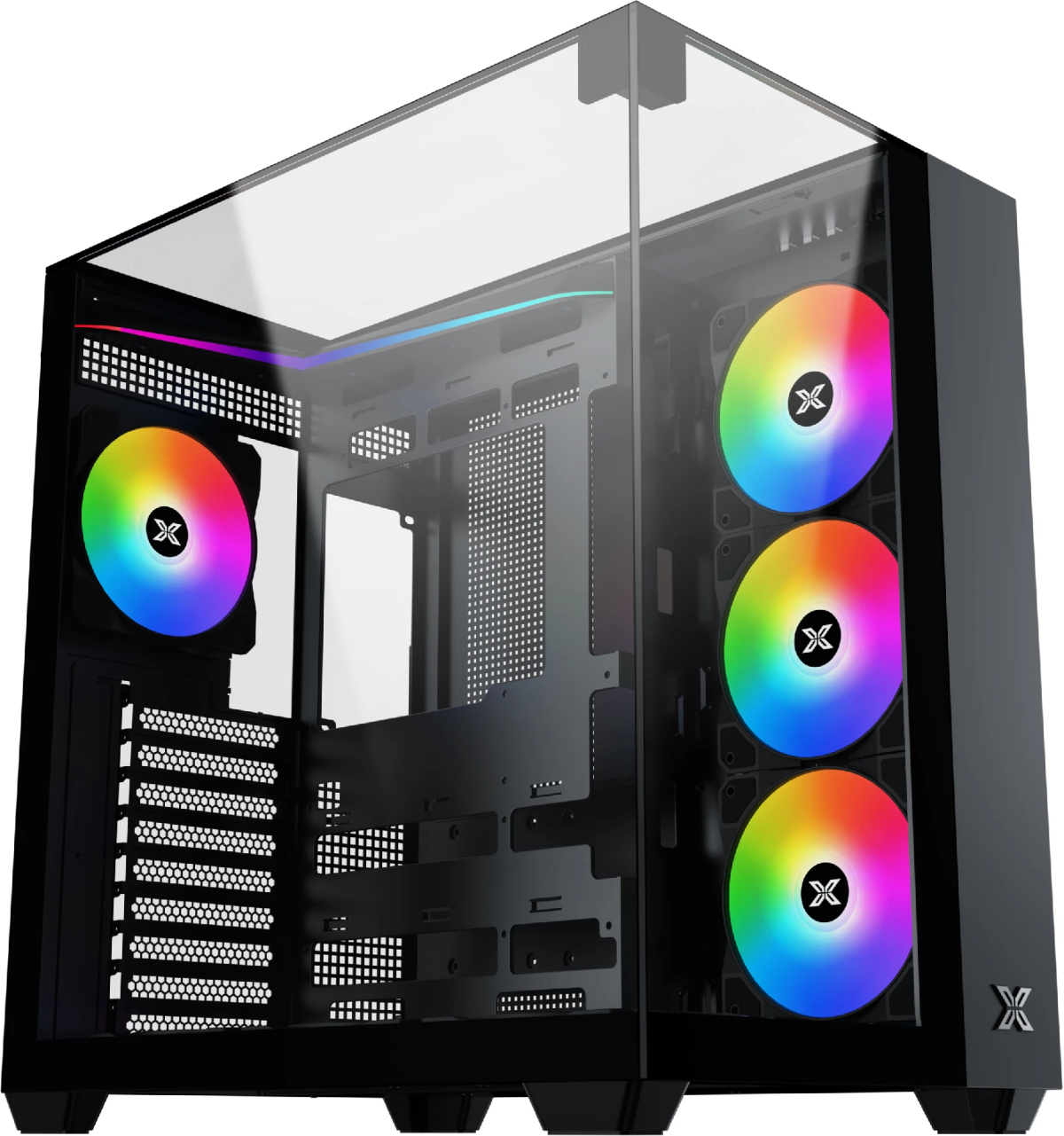 Xigmatek кутия Case ATX - AQUA V - 7 ARGB Fansна ниска цена с бърза доставка - BestPC.BG