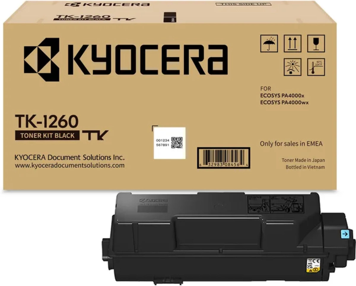 Тонер за лазерен принтер КАСЕТА ЗА KYOCERA ECOSYS PA4000X/PA4000WX - Black - TK1260 (TK-1260) - PN 1T0C150NL0на ниска цена с бърза доставка - BestPC.BG
