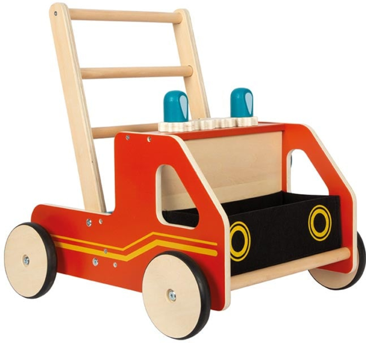 Small Foot Проходилка Пожарна, детска, дървена, 48 х 40 х 49.5 cmна ниска цена с бърза доставка - BestPC.BG