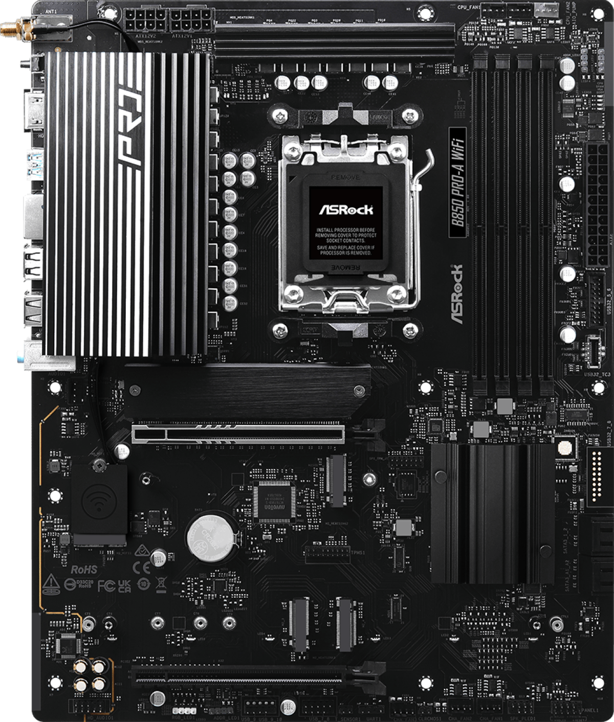 Дънна платка ASRock B850 PRO-A WIFI socket AM5на ниска цена с бърза доставка - BestPC.BG