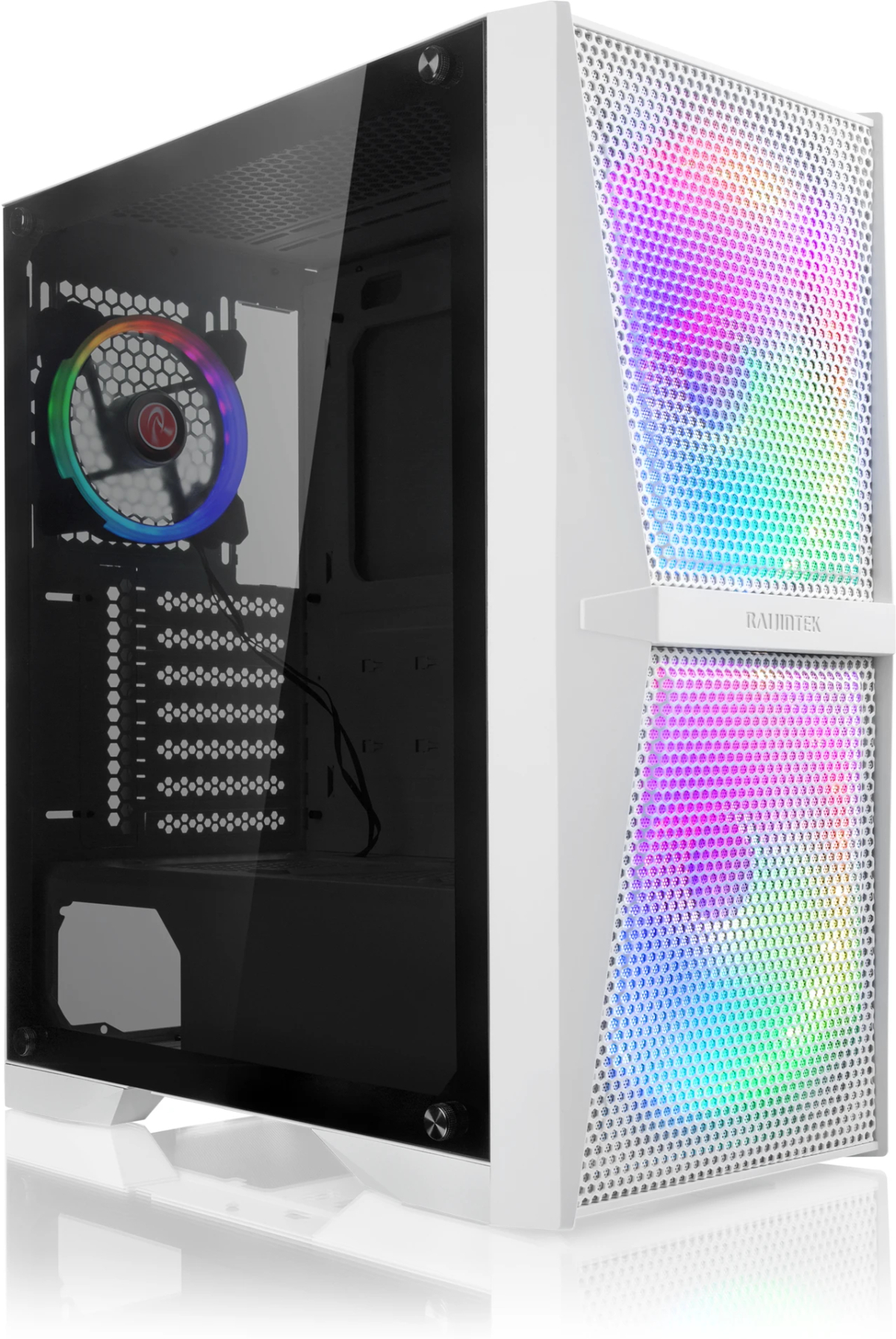 Raijintek кутия Case ATX - SILENOS MS PRO WHITE - 2 x 200 mm ARGB Fansна ниска цена с бърза доставка - BestPC.BG