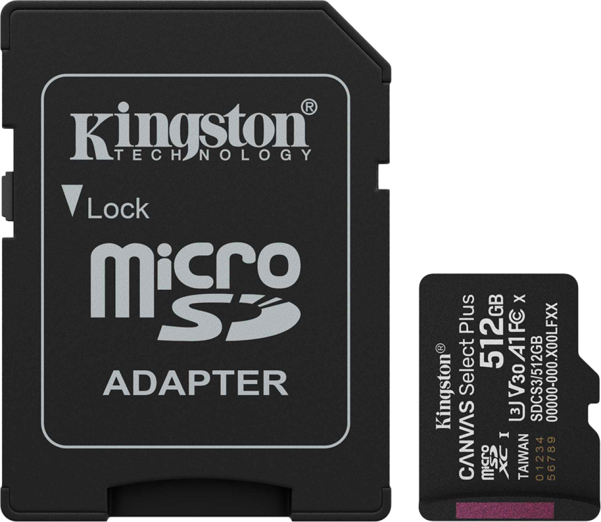 Kingston 512GB microSDXC Canvas Select Plus Gen3 150MB-s A1 Card + Adapterна ниска цена с бърза доставка - BestPC.BG