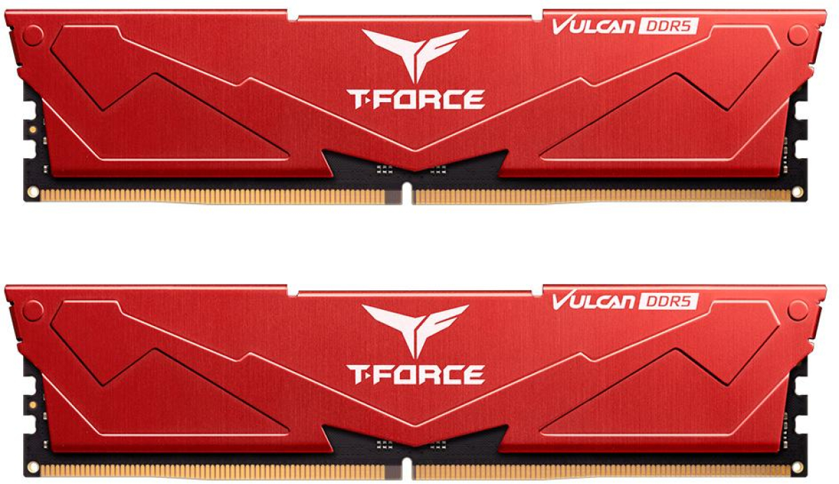 Памет Team Group T-Force Vulcan Red DDR5 32GB (2x16GB) 6000MHz CL30на ниска цена с бърза доставка - BestPC.BG