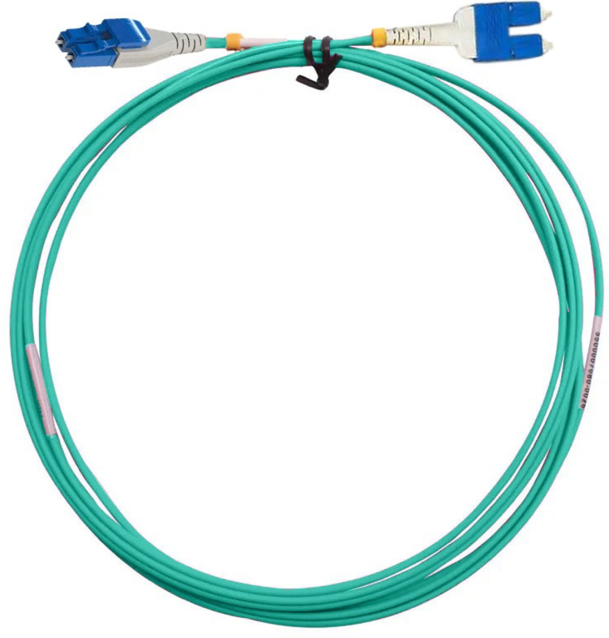 Оптична пач корда LC-SC Uniboot Cord, OM3 Aqua 2 mm-1 метърна ниска цена с бърза доставка - BestPC.BG