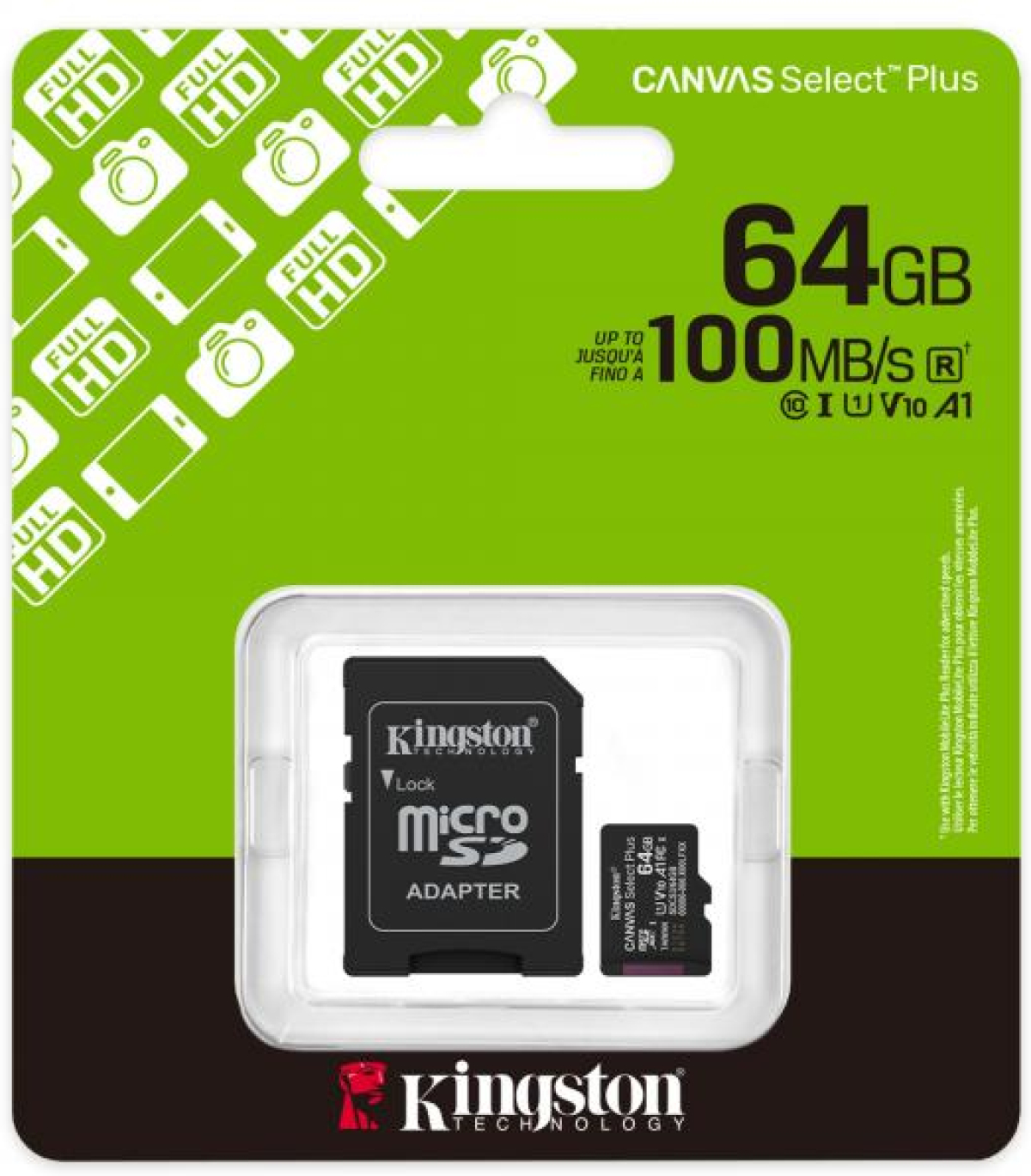 SD/флаш карта Карта памет Kingston 64GBна ниска цена с бърза доставка - BestPC.BG