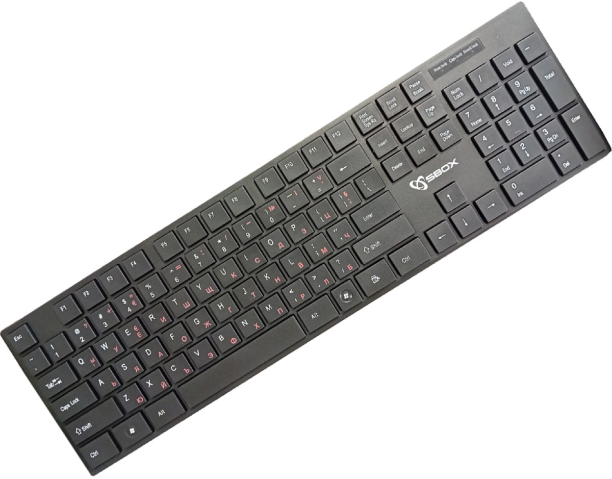 SBOX K-18-EUR :: Клавиатура с БДС надписи + € символ, USB, чернана ниска цена с бърза доставка - BestPC.BG