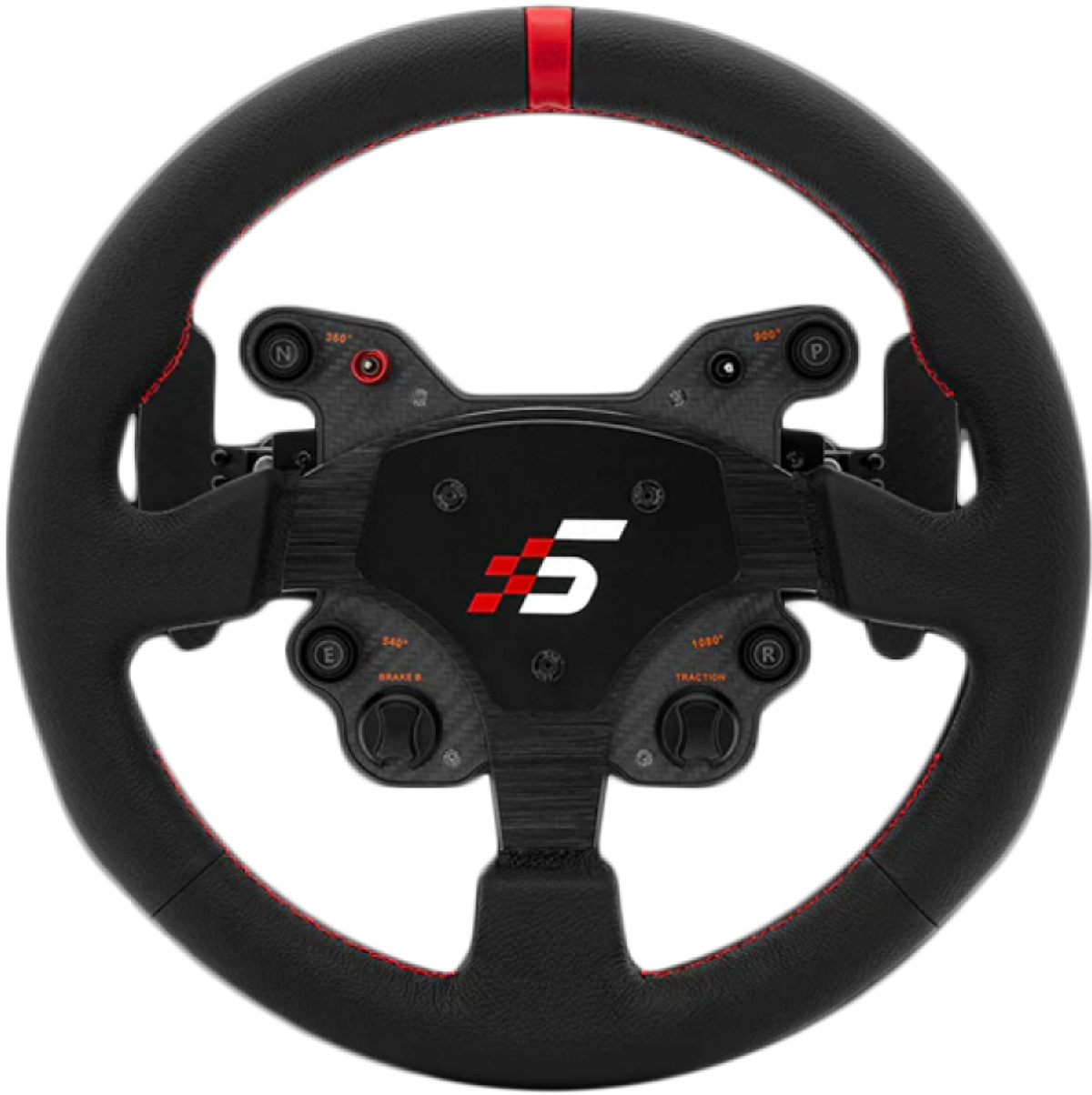 SIMAGIC GT1-SR Кръгъл волан, пера за превключване, кожа, QR70, 4 бутона, черенна ниска цена с бърза доставка - BestPC.BG