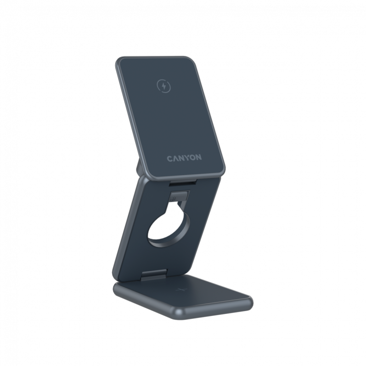 Принадлежност за смартфон CANYON Foldable wireless charger OnCharge 309 15W 3in1 Metalна ниска цена с бърза доставка - BestPC.BG