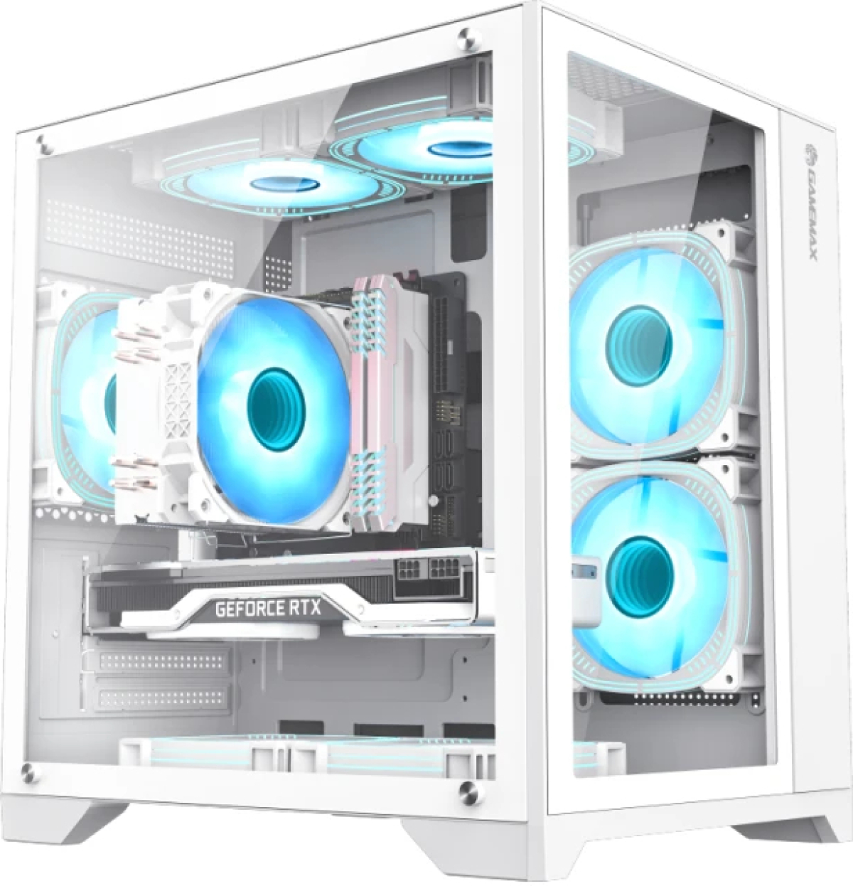 Gamemax кутия Case mATX - Infinity Mini Whiteна ниска цена с бърза доставка - BestPC.BG